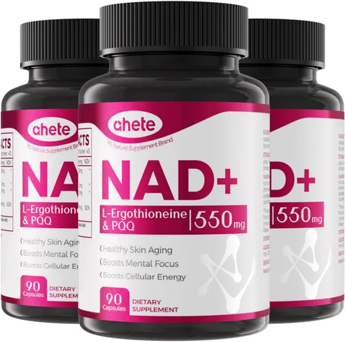 Vista 11 de Suplemento NAD con L-ergotioneína, PQQ, vitamina B6 y suplemento NMNH - para salud celular, apoyo energético y envejecimiento saludable para mujeres