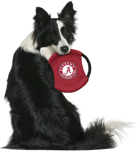 Vista 5 de Littlearth NCAA Unisex NCAA Sock Monkey and Flying Disc Pet Toy Combo Set