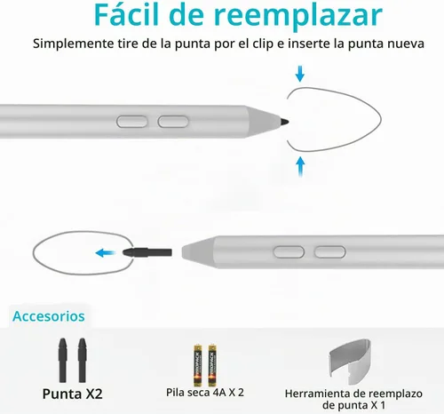Vista 6 de Lápiz óptico para Microsoft Surface Pro 12/11/10/9/8/7/6/5/4/Go/Book/Laptop7