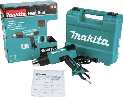 Vista 8 de Makita Pistola de calor de temperatura variable HG6031VK