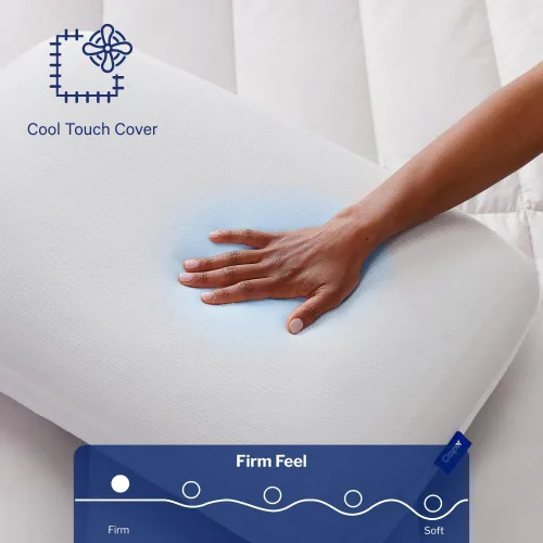 Vista 3 de Almohada de espuma viscoelástica de Casper Sleep Essential con enfriamiento, tamaño estándar – Espuma viscoelástica firme con cubierta