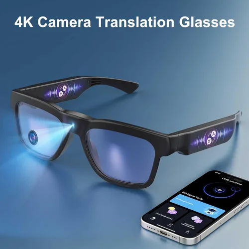 Vista 7 de OHO - Lentes inteligentes ultraligeros 4K, chat AI y traducción en tiempo real, compatible con aplicaciones OHO, grabación mientras se carga, lente