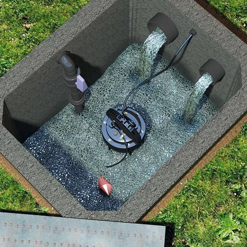Vista 2 de SFA SFPUMP Submersible Sanipump Pump with Cutting Unit Stainless Steel Shredder for Waste Water Disposal from Underground Pits and Tanks, Discharge