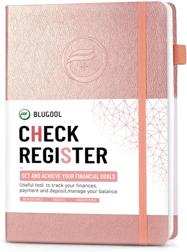 Vista 15 de Registros de cheques para chequera personal, registro Blugool de cheques con registros de cheques y transacciones, libro de registro de contabilidad