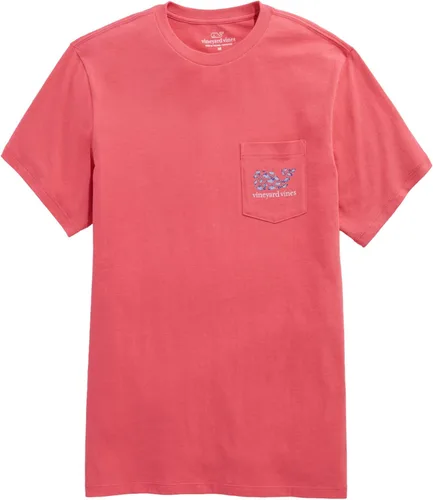 Vista 2 de vineyard vines Harbour Fish Whale - Camiseta de manga corta con bolsillo para hombre