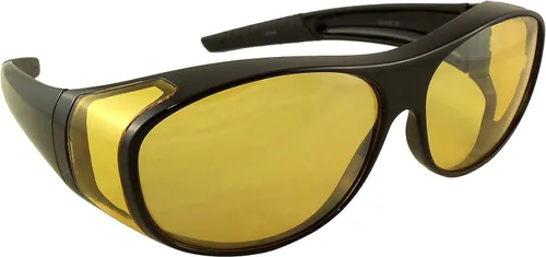 Vista 2 de Ideal Eyewear Night Driving Wear Over Glasses Yellow Lens Fit Over Glasses