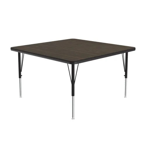 Vista 52 de Correll Mesa de Actividades Rectangular para Aula de 24"x36", Altura Ajustable (19"-29"), Granito Negro Laminado Térmico Fusionado Duradero