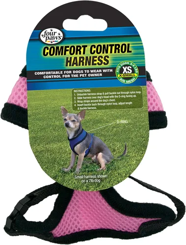 Vista 10 de Four Paws Comfort Control - Arnés para perro, color negro, extra pequeño