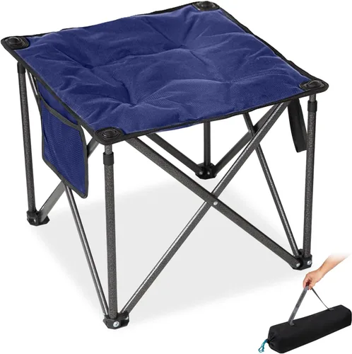 Vista 14 de FUNDANGO Taburete trípode plegable, silla de pesca portátil ligera con asiento acolchado grueso, 440 libras, sillas de campamento al aire libre