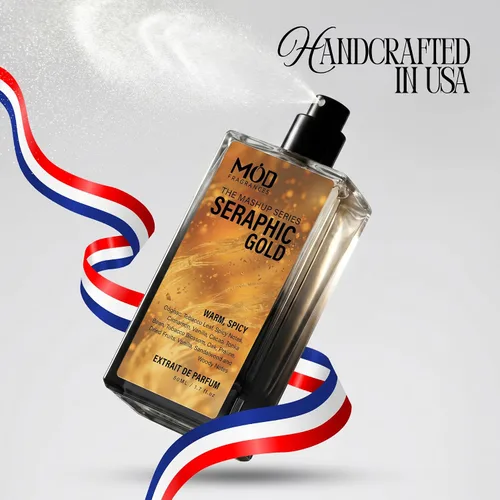 Vista 4 de Seraphic Gold - Perfume unisex Extrait de perfume picante cálido para mujeres y hombres, de larga duración