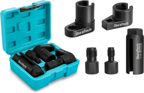 Vista 8 de DURATECH Juego de llaves de vaso del sensor de oxígeno O2 de 3/8" x 7/8" (22mm), herramienta de extracción del sensor de oxígeno de acero