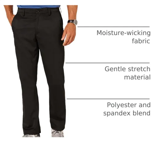 Vista 4 de Amazon Essentials Pantalón de golf elástico todo el día para hombre Negro