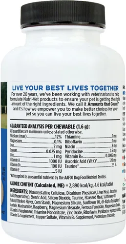 Vista 9 de Masticables multi-vitamínicos para perros Nutri-Vet, Perro