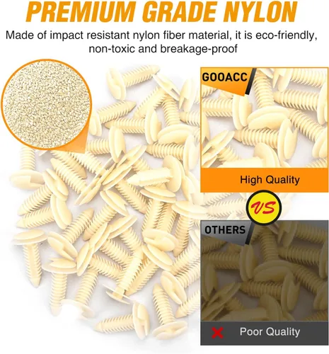 Vista 27 de GOOACC Juego de tornillos para placa de matrícula, tornillos de acero inoxidable con tuercas de nylon para sujetar placas de matrícula delanteras