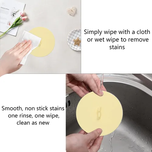 Vista 3 de Septe 6 fundas de silicona para tazas, tapas de silicona para tazas de café (6 colores, estilo A)