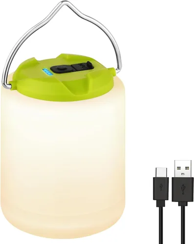 Vista 11 de BOBKID Linterna de camping LED, luz de camping recargable, linternas de 4 modos para exteriores con 1000LM, linterna de campamento portátil