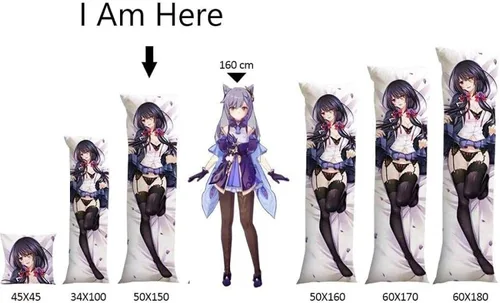 Vista 3 de Funda de almohada de Anime Games Dakimakura Genshin Impact Razor Home Bedding DIY Cojín personalizado para abrazar funda de almohada corporal 60 x