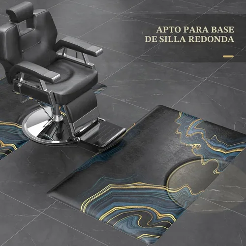 Vista 2 de Tapete antifatiga de 3 x 5 x 5/8 pulgadas de grosor para estilista, rectangular, cómodo, para peluquería, debajo de la silla