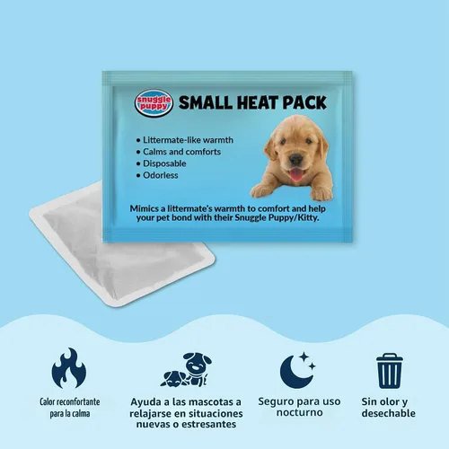 Vista 7 de Snuggle Puppy Junior - Juguete para cachorros de razas pequeñas, juguete de peluche más pequeño con pulso de sensación real, diseñado