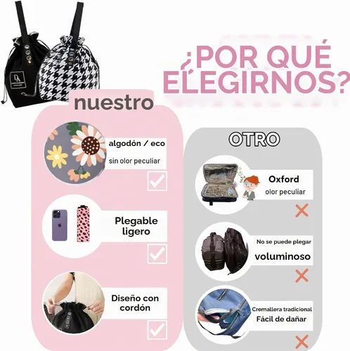Vista 6 de Bolsa de almuerzo de lona con cordón, con aislamiento, estilo bento, reutilizable y duradera para mujeres Perfecta para la oficina, la escuela