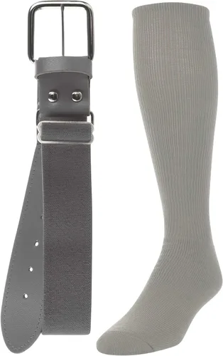 Vista 9 de TCK Combo de calcetines y cinturón de béisbol o sóftbol, tallas para jóvenes y adultos para niños y niñas, hombres y mujeres