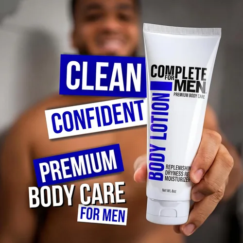 Vista 7 de Loción Corporal para Hombres, para Piel Seca: Hidratante de Manos y Cuerpo No Grasa con Manteca de Karité, Aloe Vera, Hidratación 24 Horas, Loción