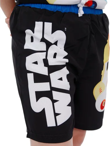 Vista 4 de STAR WARS Disfraz de natación para niños Traje de baño de Stormtrooper de 2 piezas para niños Camiseta de protección y pantalones cortos