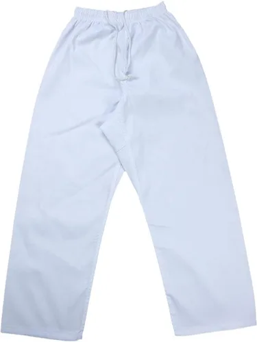Vista 4 de FLUORY Uniforme de karate con cinturón libre, blanco Karate Gi para niños y adultos, talla 000-6