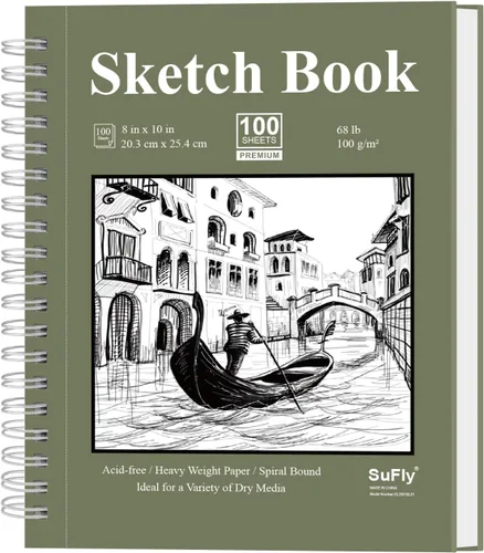 Vista 17 de Cuaderno de bocenas de papel negro SuFly 5.5 x 8.5, 60 hojas (90lb/150gsm) Papeles de artista para dibujo Papel negro para lápices