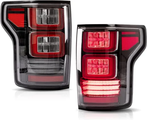 Vista 9 de VLAND Conjunto de luces traseras para Ford F-150 2009-2014, conjunto de lámpara trasera con señal de giro, luces de marcha atrás, Plug-and-play