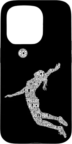 Vista 14 de Funda para iPhone 17 de voleibol para adolescentes y mujeres