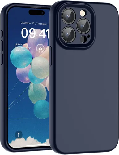 Vista 124 de SUPFINE - Funda diseñada para iPhone 12, silicona líquida premium con [forro de microfibra suave antiarañazos][protección de cámara mejorada], funda