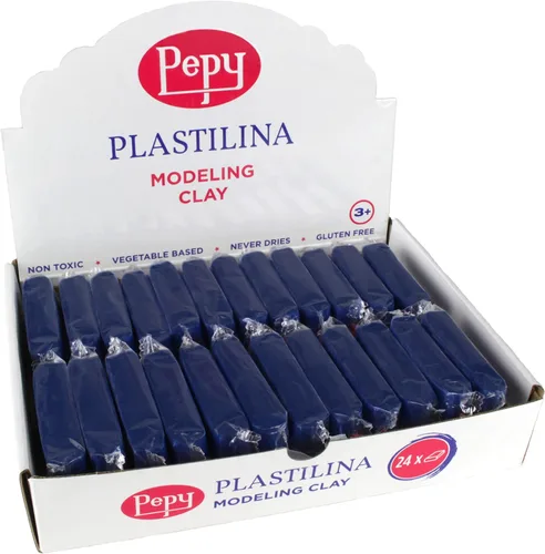Vista 9 de Pepy Plastilina - Arcilla de modelado reutilizable y que no se seca; juego de 24 barras, 1.4 onzas cada una, perfecta para proyectos de arte y Negro