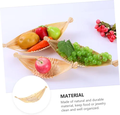 Vista 6 de 4 unids plato Snack Container Fruit Basket Candy Tray Basket Tray Snack Tray Snack Holder Candy Boxes Fruit Tray Candy Case Snack Case