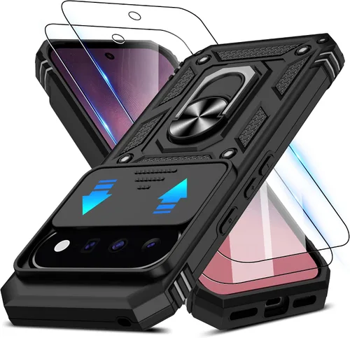 Vista 161 de ATUMP for Moto G-Play-2024 Case with Camera Lens Cover & HD Screen Protector(2 Pcs), [10FT Military Grade Drop Protection] Magnetic Ring Holder Negro