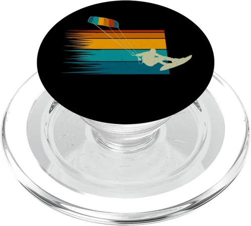Vista 7 de Kitesurfer Kiteboard Kitesurf Vintage-Surf Kitesurf PopSockets Adhesivo PopGrip