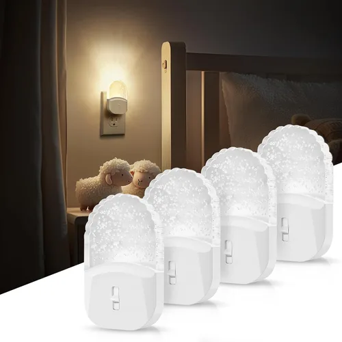 Vista 16 de DORESshop Luces nocturnas enchufables a la pared [paquete de 2] 3CCT luz nocturna LED con sensor de atardecer a amanecer, luz nocturna enchufable