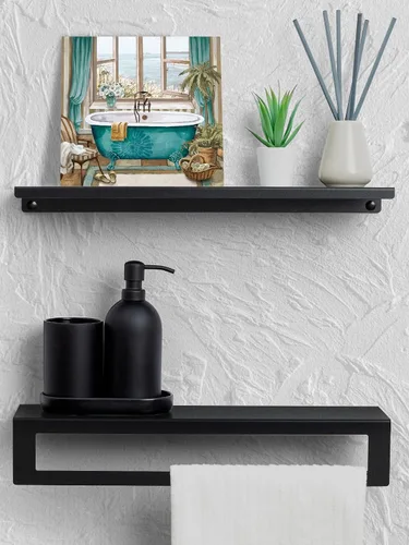 Vista 3 de LAIART Impresión en Lienzo para Baño Arte Decorativo de Pared Imagen de Bañera Verde Azulado Vista al Mar desde la Ventana Obra de Arte