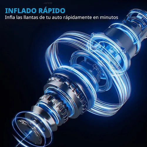 Vista 5 de WISETOOL Compresor de aire inalámbrico para inflador de neumáticos, bomba de neumáticos de coche con batería de 20 V con medidor de presión digital