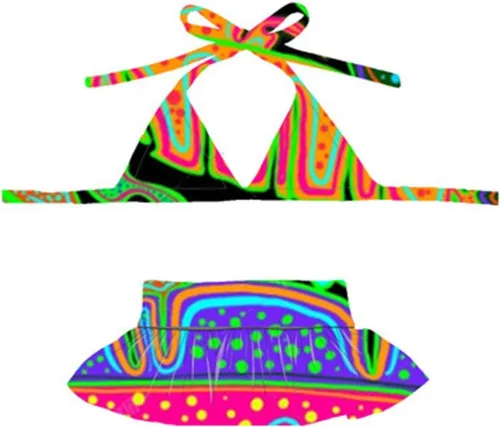 Vista 13 de Bikini para perro, traje de baño de verano para cachorros, ropa de playa, disfraz de gato para cachorro, perro gato (XS, lunares azules)