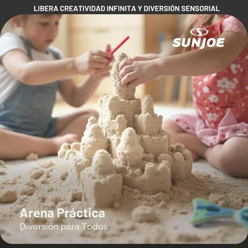 Vista 6 de Sun Joe Silica Play Sand for Sandbox, Sensory Table & Gardens, PLYSAND20