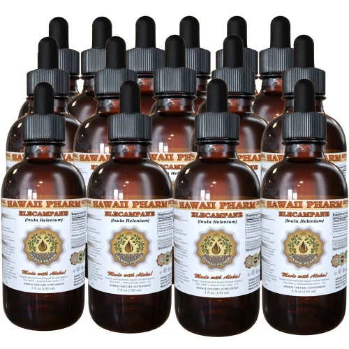 Vista 8 de HawaiiPharm Elecampane (Inula Helenium) Extracto Líquido 2 oz