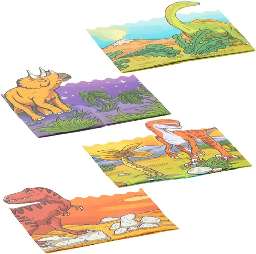 Vista 9 de BLUE PANDA Cajas de palomitas de maíz de dinosaurio, paquete de 60, multicolor, 4 diseños, cajas de palomitas de maíz a granel para suministros