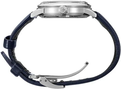 Vista 3 de Seiko Presage SPRE43 Reloj automático de cuero azul marino para hombre