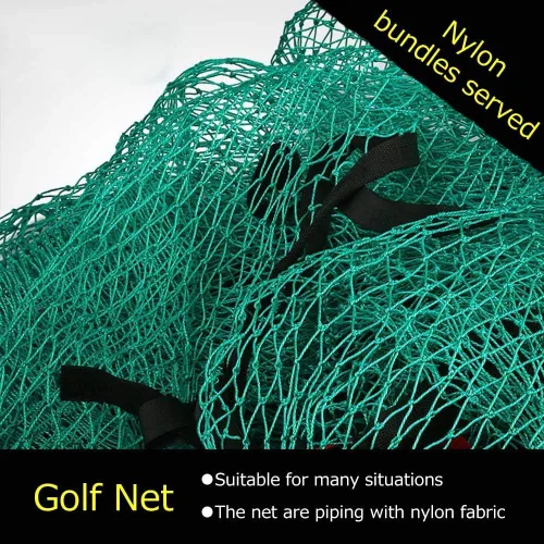 Vista 2 de Red multifuncional para pelotas de golf, barrera de impacto, red de práctica para uso en interiores o exteriores, 10 x 3 pies, 10 x 30 pies