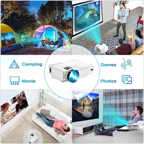 Vista 2 de Mini proyector 1080P Full HD proyector 4k LED proyector de cine en casa proyector de tiro corto 4k