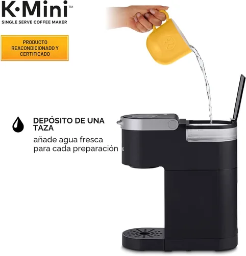 Vista 6 de Cafetera Keurig K-Mini, certificada reacondicionada, negra (Renovada)