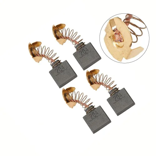 Vista 4 de Juego de 4 cepillos de carbono para amoladora angular Makita CB204 CB203 CB202 CB200 191953-5 191957-7