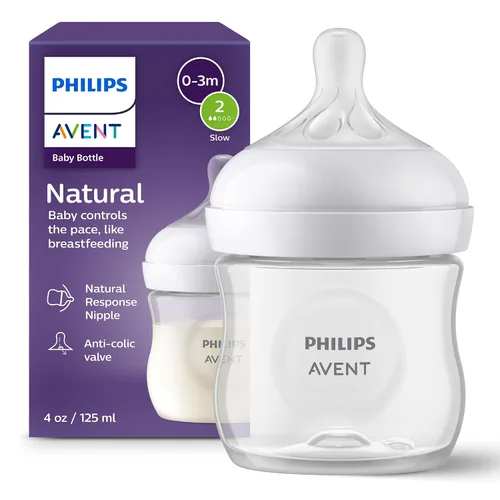 Vista 13 de Philips Avent - Biberón natural con boquilla de respuesta natural, azul, 4 onzas, paquete de 4, SCY900/24