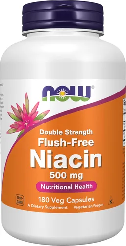 Vista 10 de NOW Foods Suplementos, Niacina (Vitamina B-3) 500 mg, Sin Enrojecimiento, Doble Fuerza, Salud Nutricional, 90 Cápsulas Vegetales